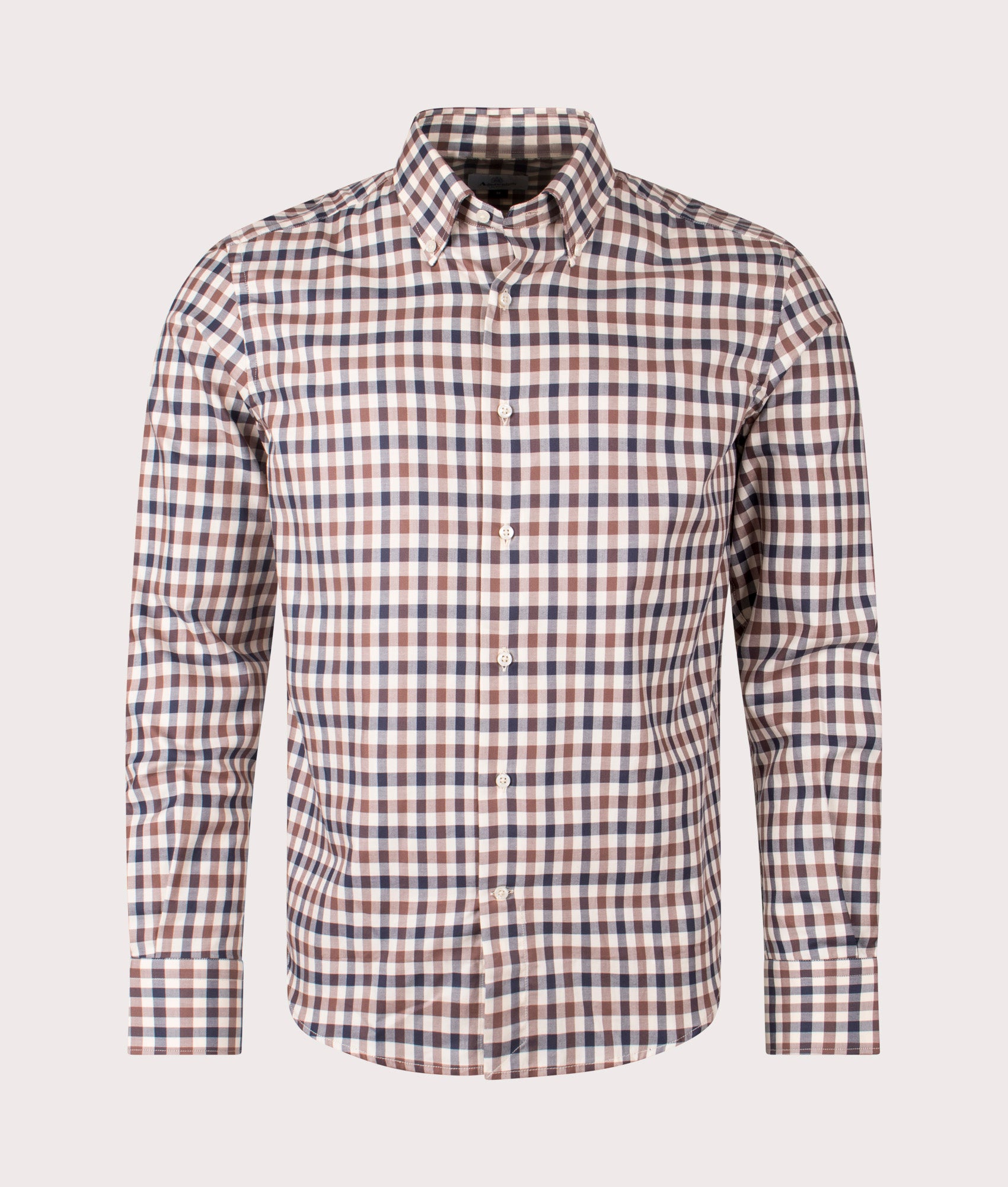 Aquascutum Active Club Check Shirt in check at EQVVS Menswear. Front shot.