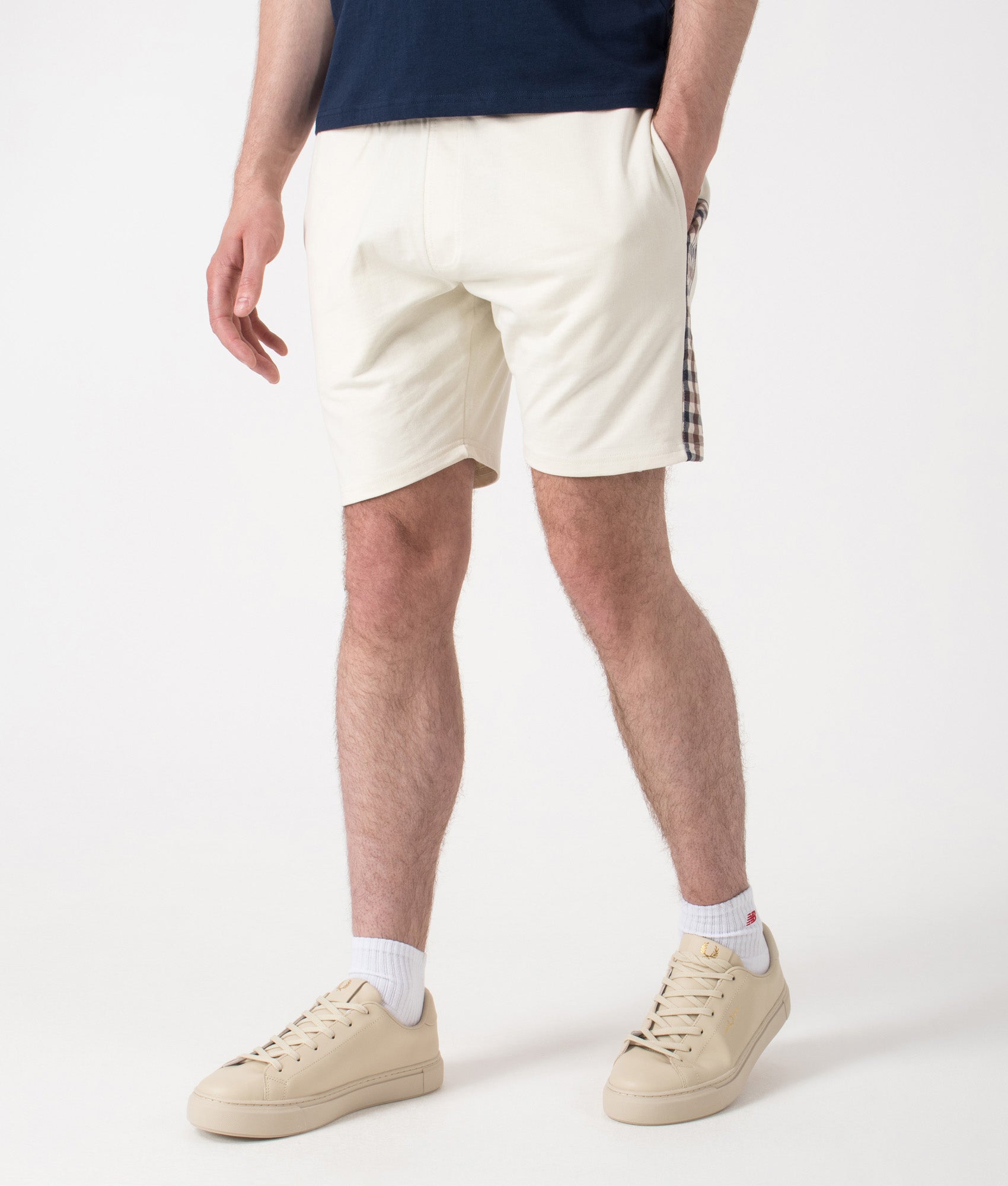 Club Check Details Short Pants. Shot by EQVVS. Detail shot.