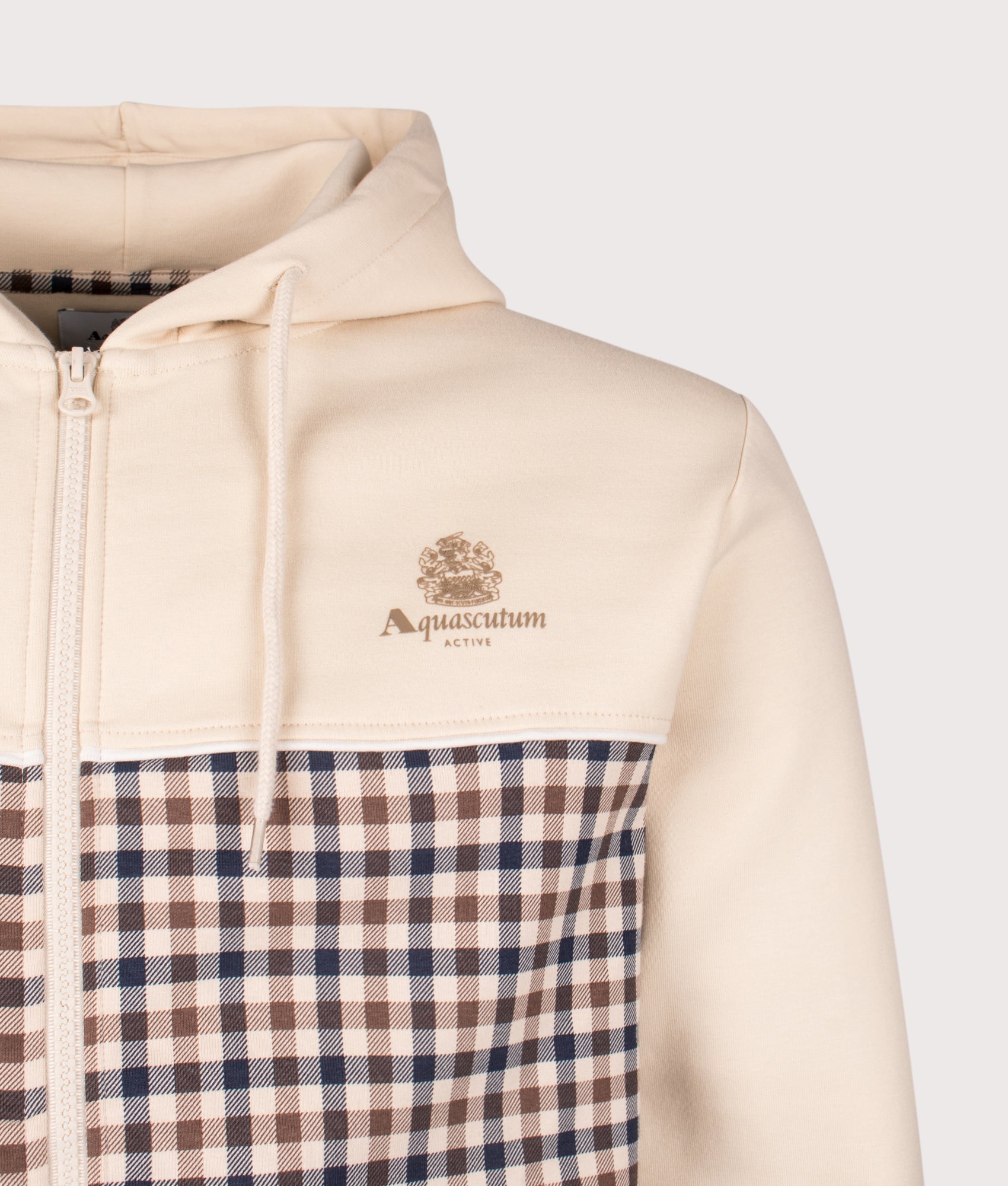 Scuba Insert Full Zip Hoodie. Shot by EQVVS. Detail Shot.
