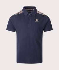 Stripes Piquet Polo Shirt: 11 Navy 