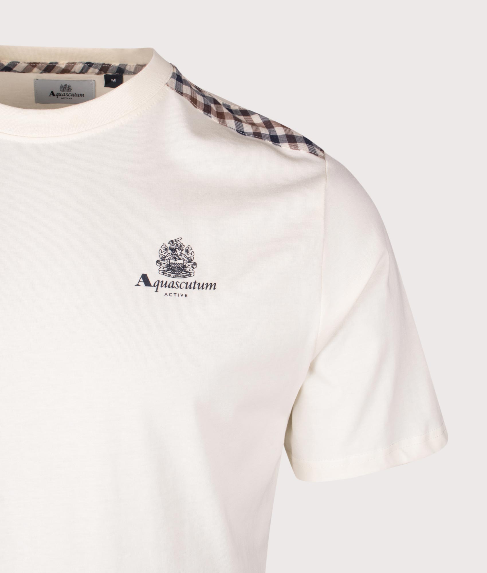 Club Check Details T-Shirt. Shot by EQVVS. Detail Shot.