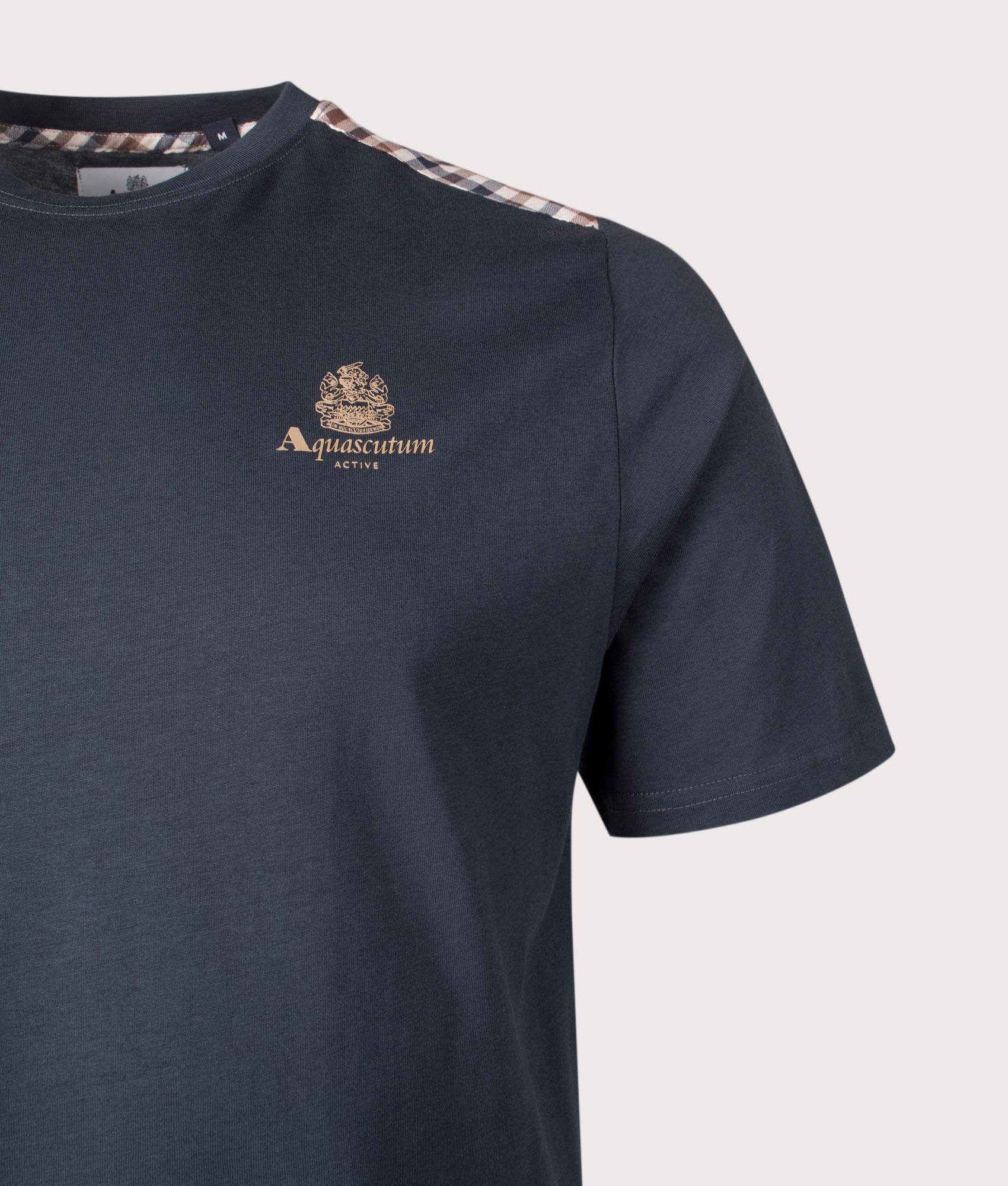 Club Check Details  T-Shirt. Shot by EQVVS. Detail Shot.