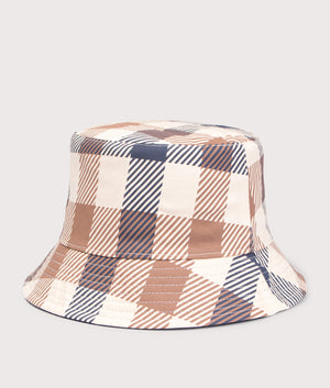 Reversible Club Check Bucket Hat. Shot by EQVVS. Front reversed detail shot.