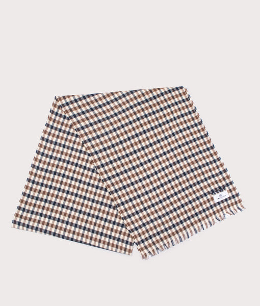 Supreme Aquascutum Club Check Scarf Brown OS F/W 16 | eBay