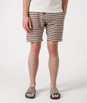 Club Check Short Pants. Shot by EQVVS. Front model shot.