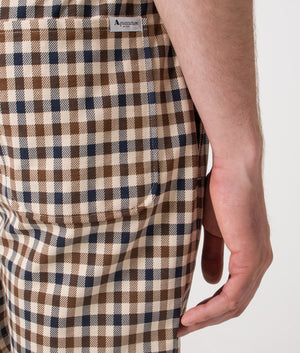 Club Check Short Pants. Shot by EQVVS Back detail shot.