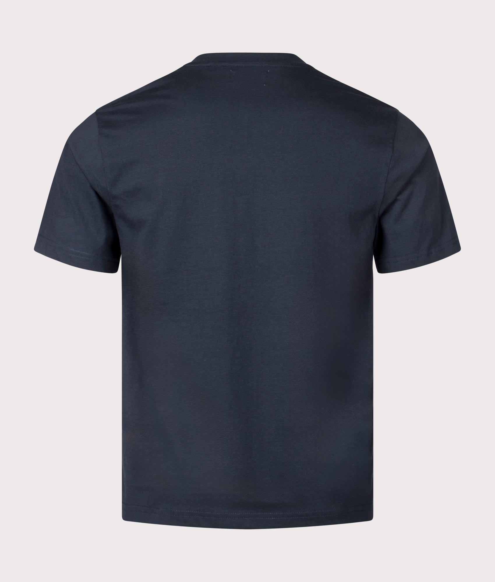 Aquascutum Iconic Front T-Shirt in Navy. Back shot at EQVVS.