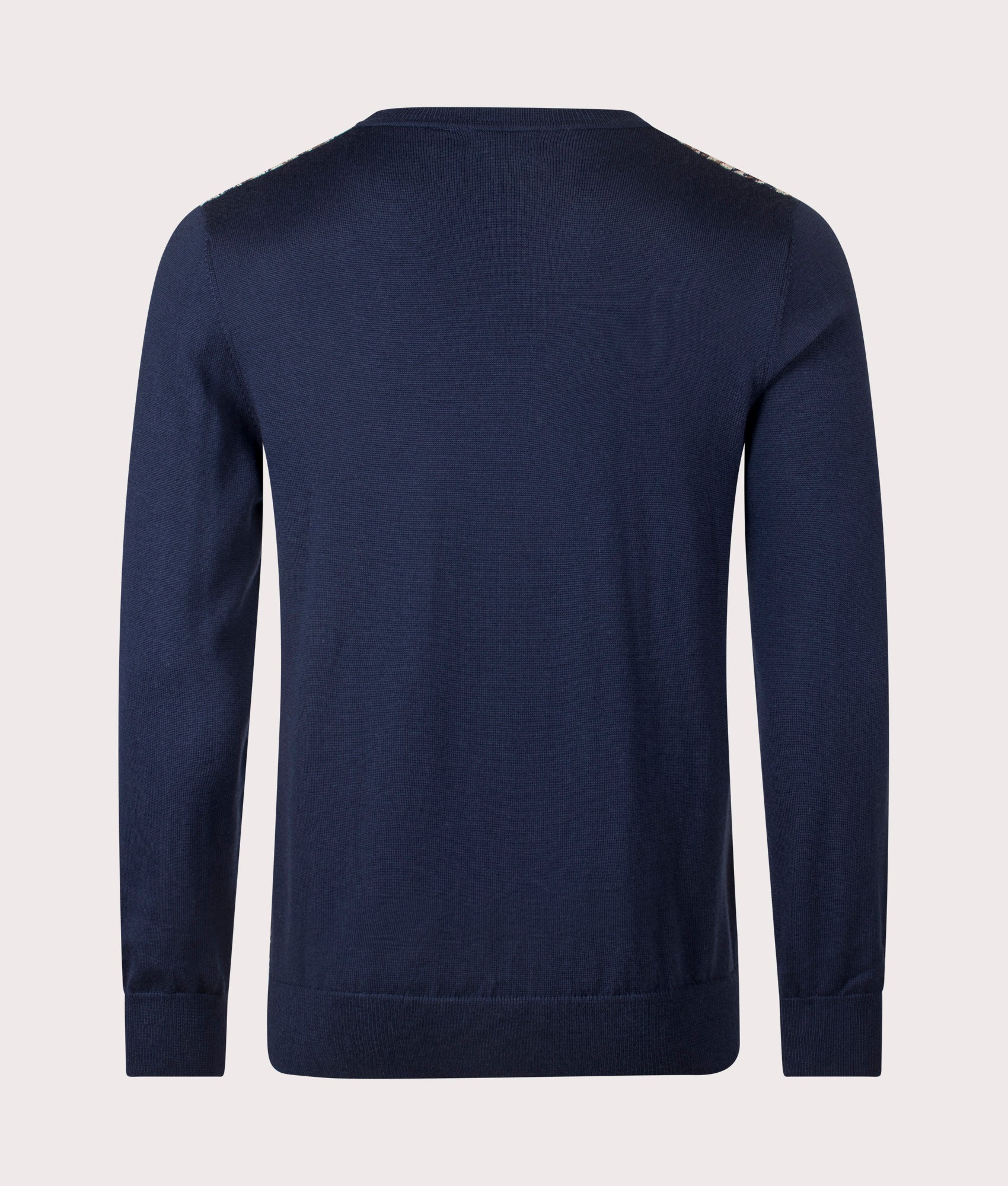 Aquascutum Active Check sweater at EQVVS Menswear. Back Shot. 
