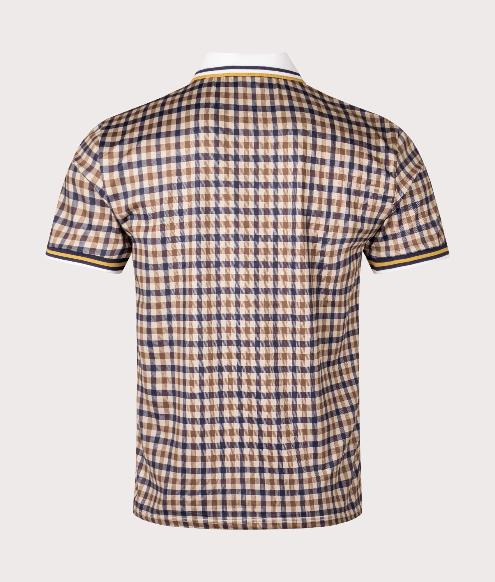 Aquascutum Since 1851 Away Polo Shirt. Club Check. Shot at EQVVS. Reverse shot. 