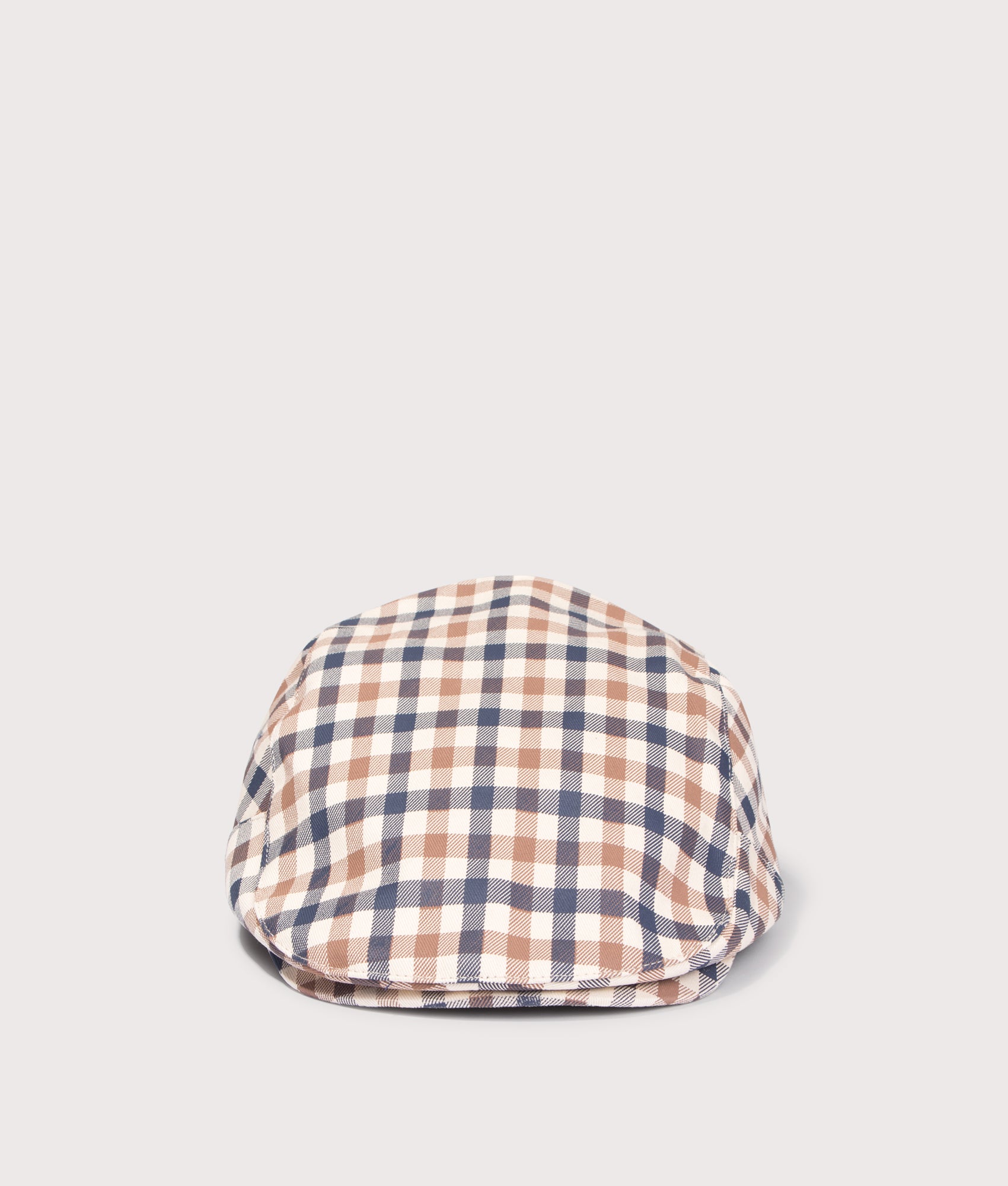 Club Check Flat Cap. Shot by EQVVS. Front shot.