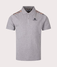 Stripes Piquet Polo Shirt: 5 Grey 