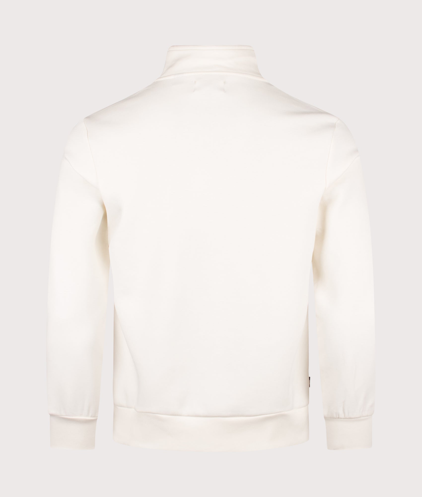Aquascutum CC Scuba Track Top in Old White at EQVVS Menswear. Back shot.