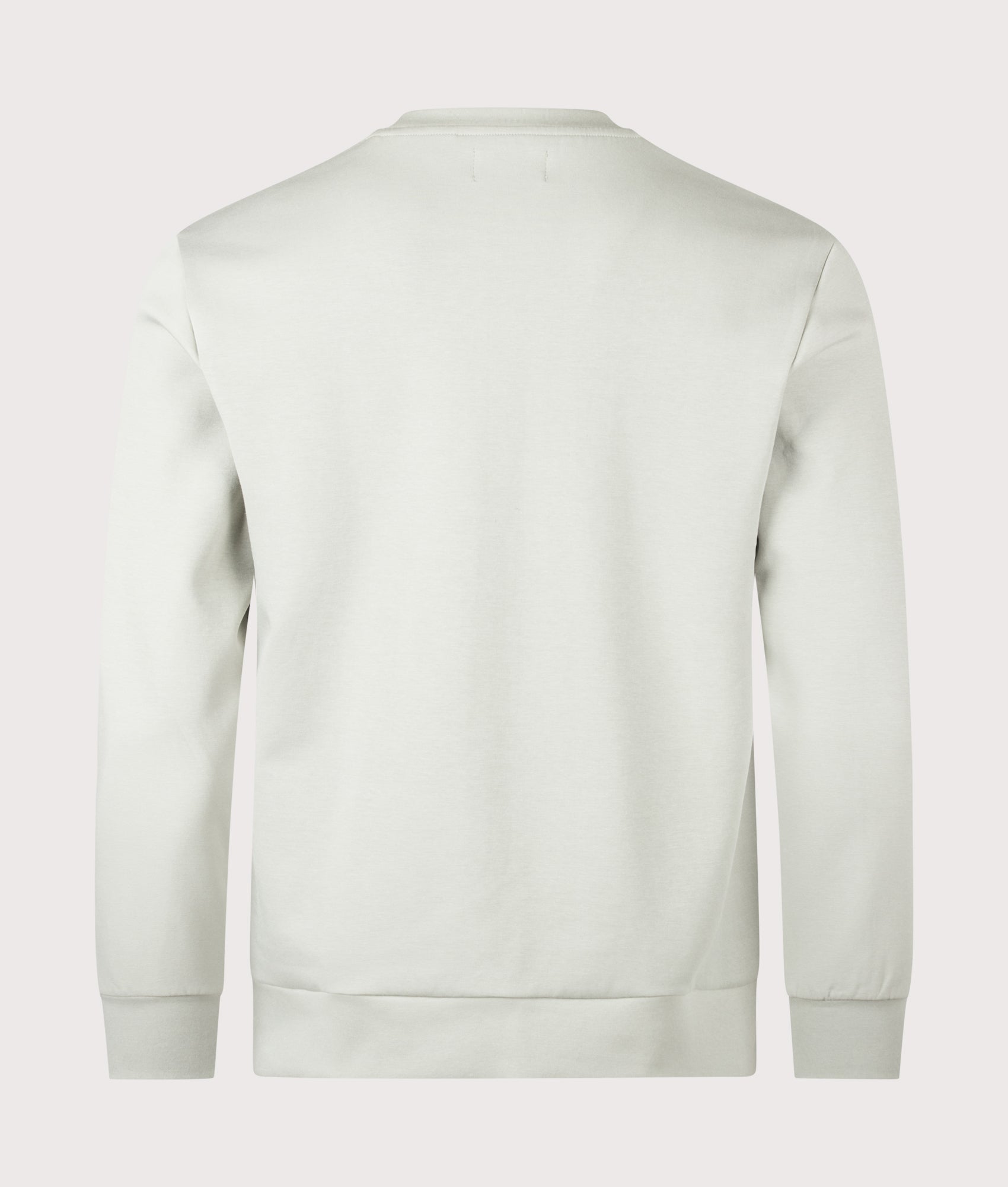 Aquascutum Club Check Crewneck Sweatshirt in Salvia at EQVVS Menswear. Back shot.
