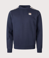 Lamina Insert Crewneck Sweatshirt: 11 Navy 