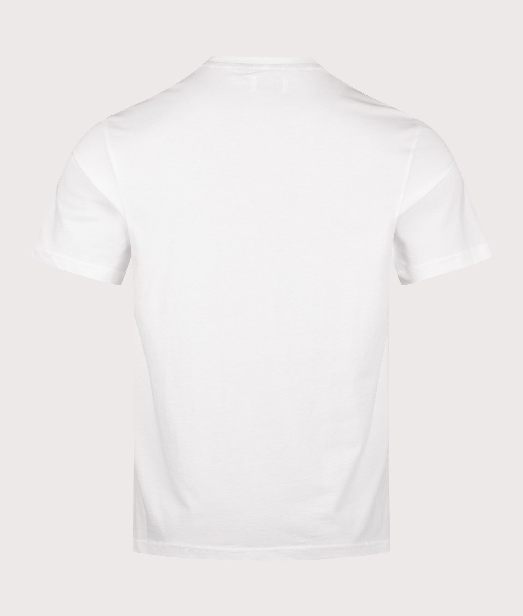 Aquascutum Badge T-Shirt in Old White at EQVVS Menswear. Back shot.