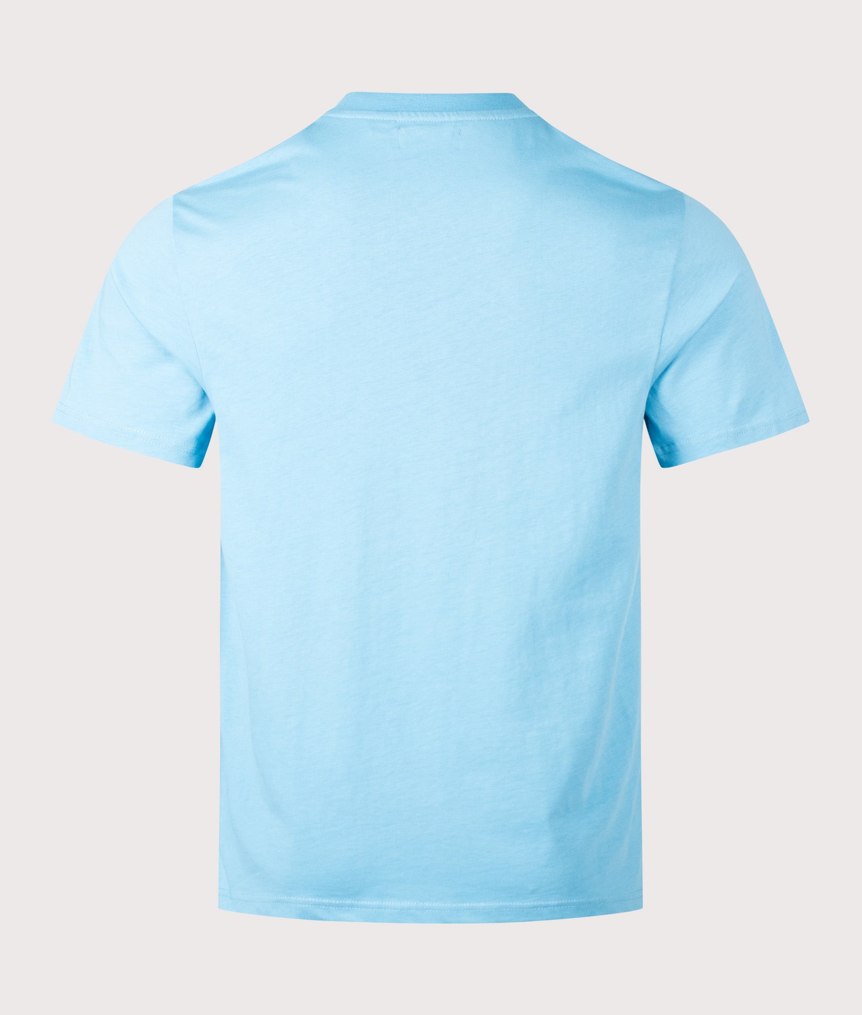 Aquascutum Badge T-Shirt in Avio at EQVVS Menswear. Back shot.