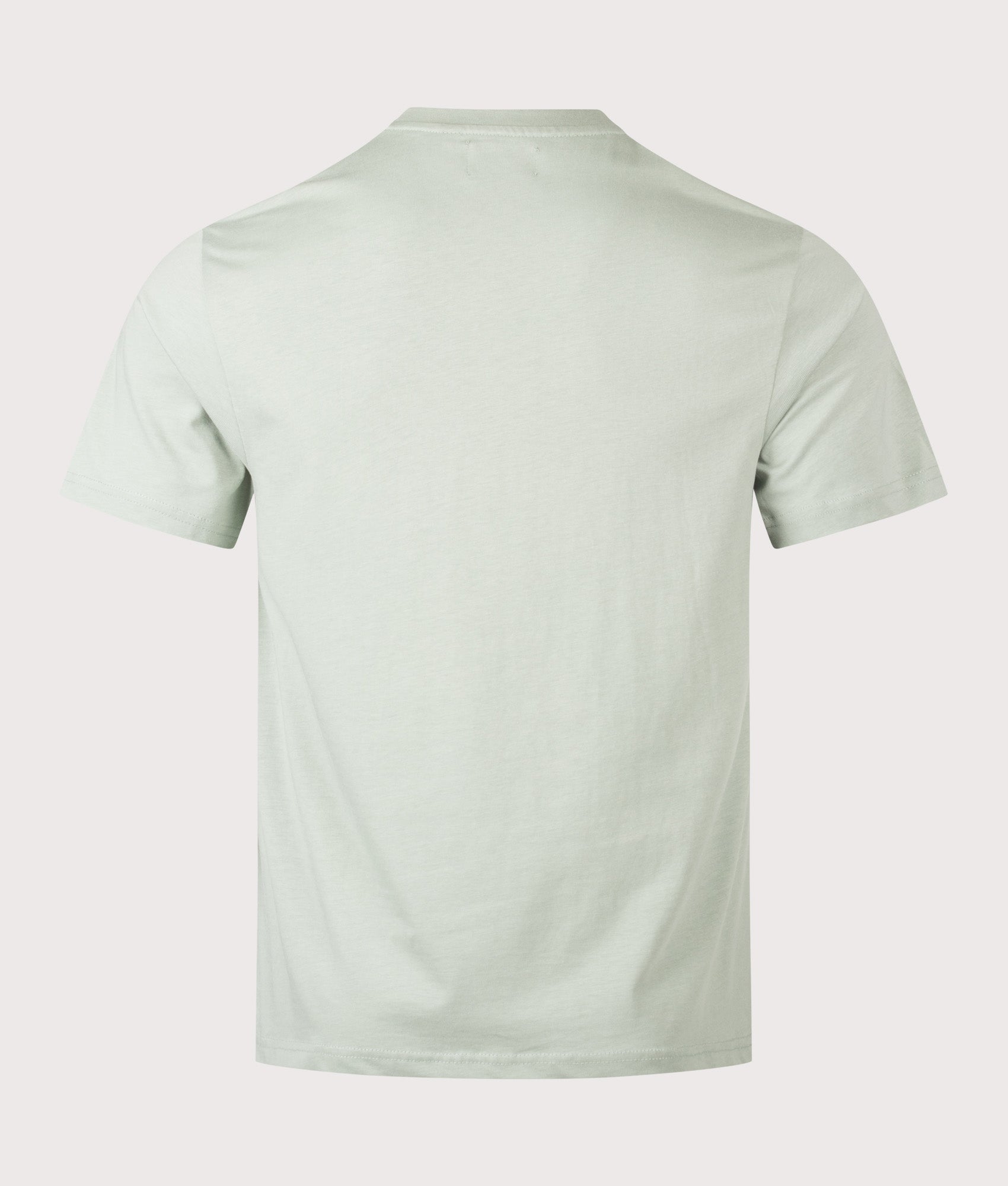 Aquascutum Badge T-Shirt in Salvia at EQVVS Menswear. Back shot.