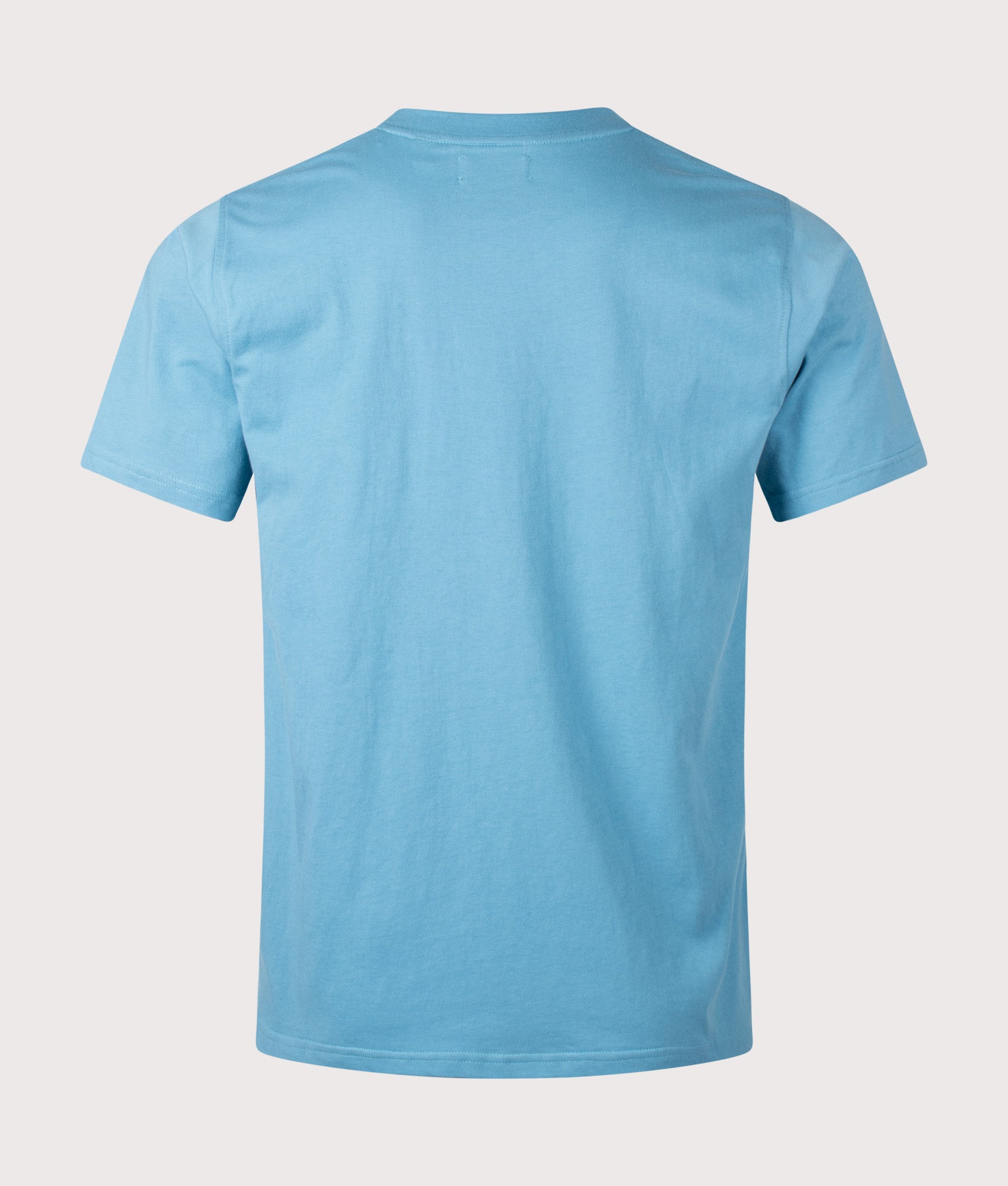 Aquascutum Lamina Pocket T-Shirt in Avio at EQVVS Menswear. Back shot.