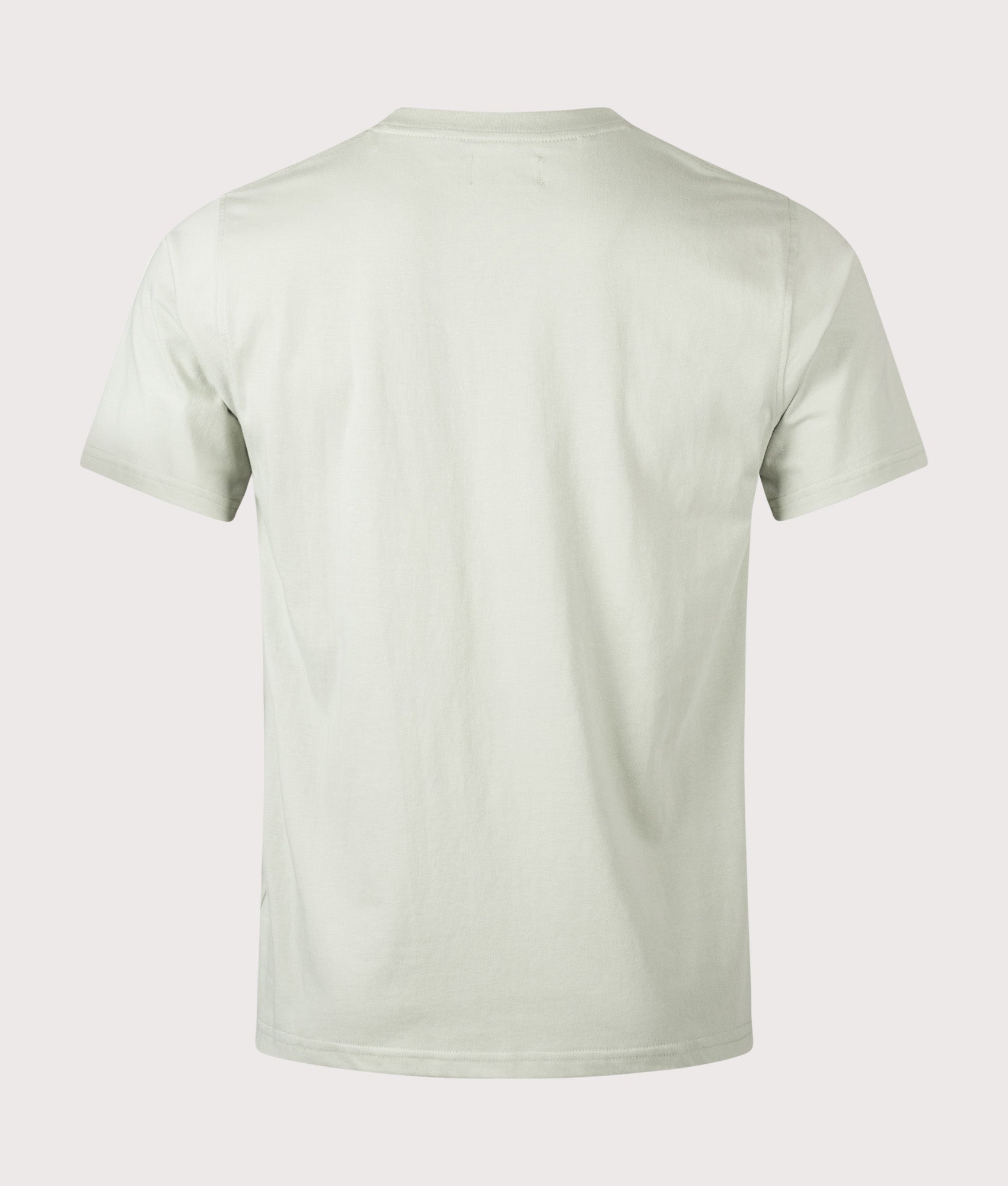 Aquascutum iconic Lamina Pocket T-Shirt in Salvia at EQVVS Menswear. Back shot.