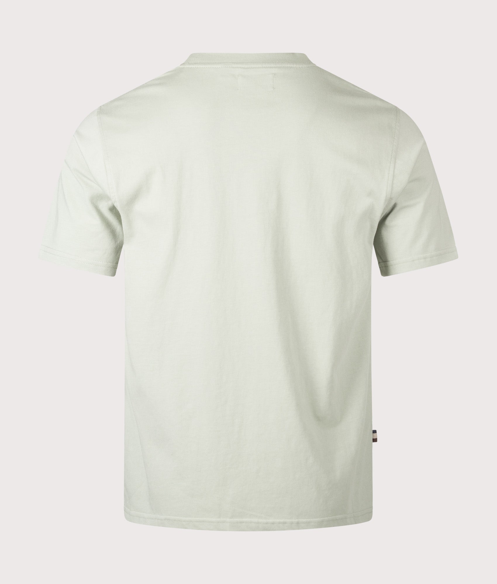 Aquascutum Club Check Piping T-Shirt in Salvia at EQVVS Menswear. Back shot.