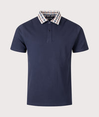 Club Check Collar Polo Shirt: 11 Navy 