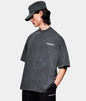 Design Studio T-Shirt. Shot by EQVVS. Front side angled model shot.