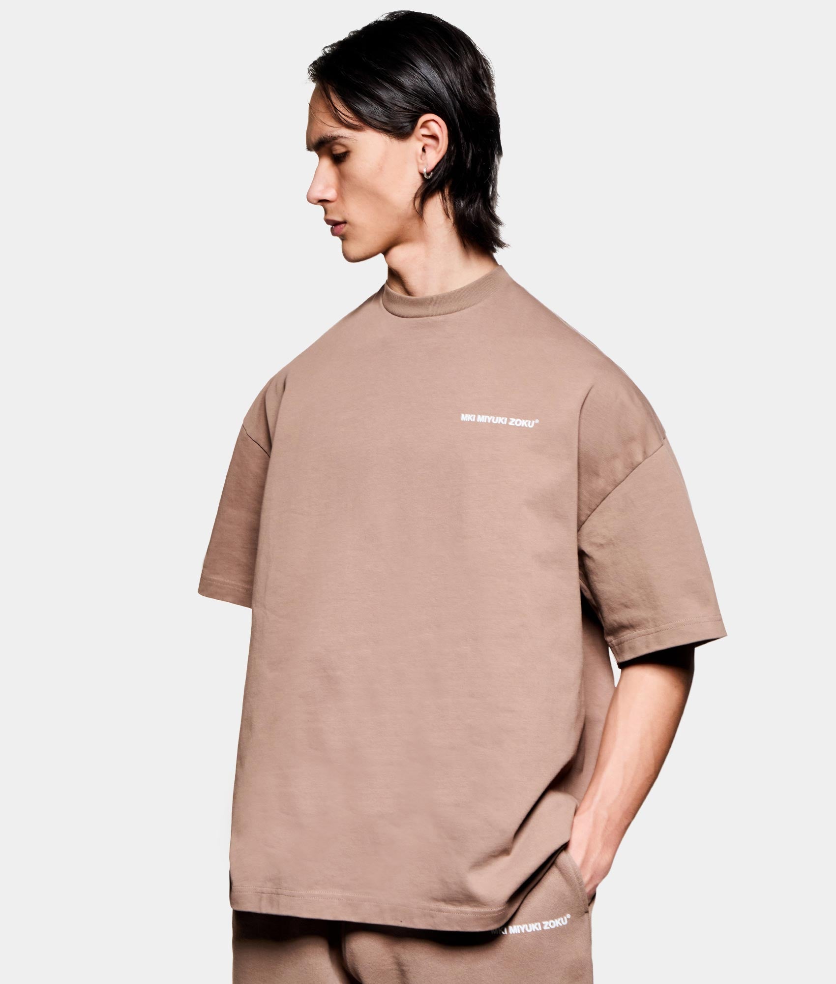 Uniform T-Shirt. Front angled model shot by EQVVS.