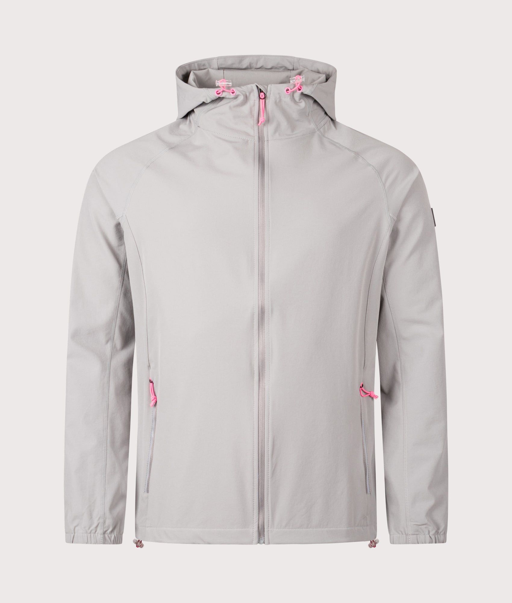 REFLECT Woven Hooded Jacket in Grey at EQVVS Menswear. Front shot.