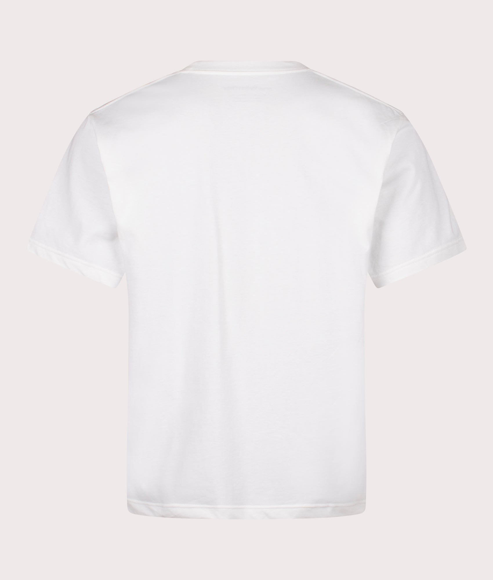 and Wander Big Logo T-Shirt in White at EQVVS. Back Shot.
