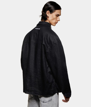 Linen Box Dress Shirt