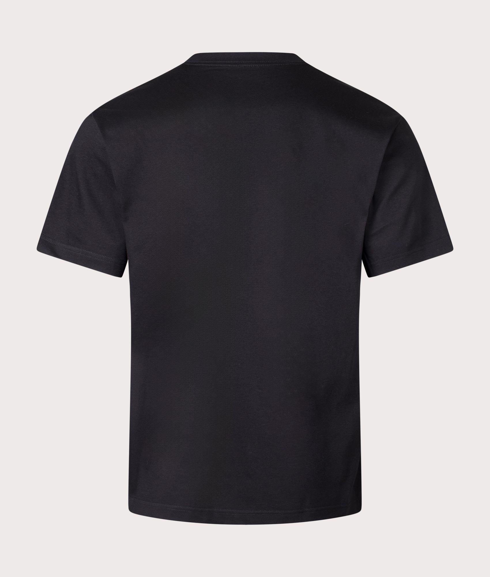 and wander Pocket T-Shirt in Black. Shot at EQVVS. Back shot 