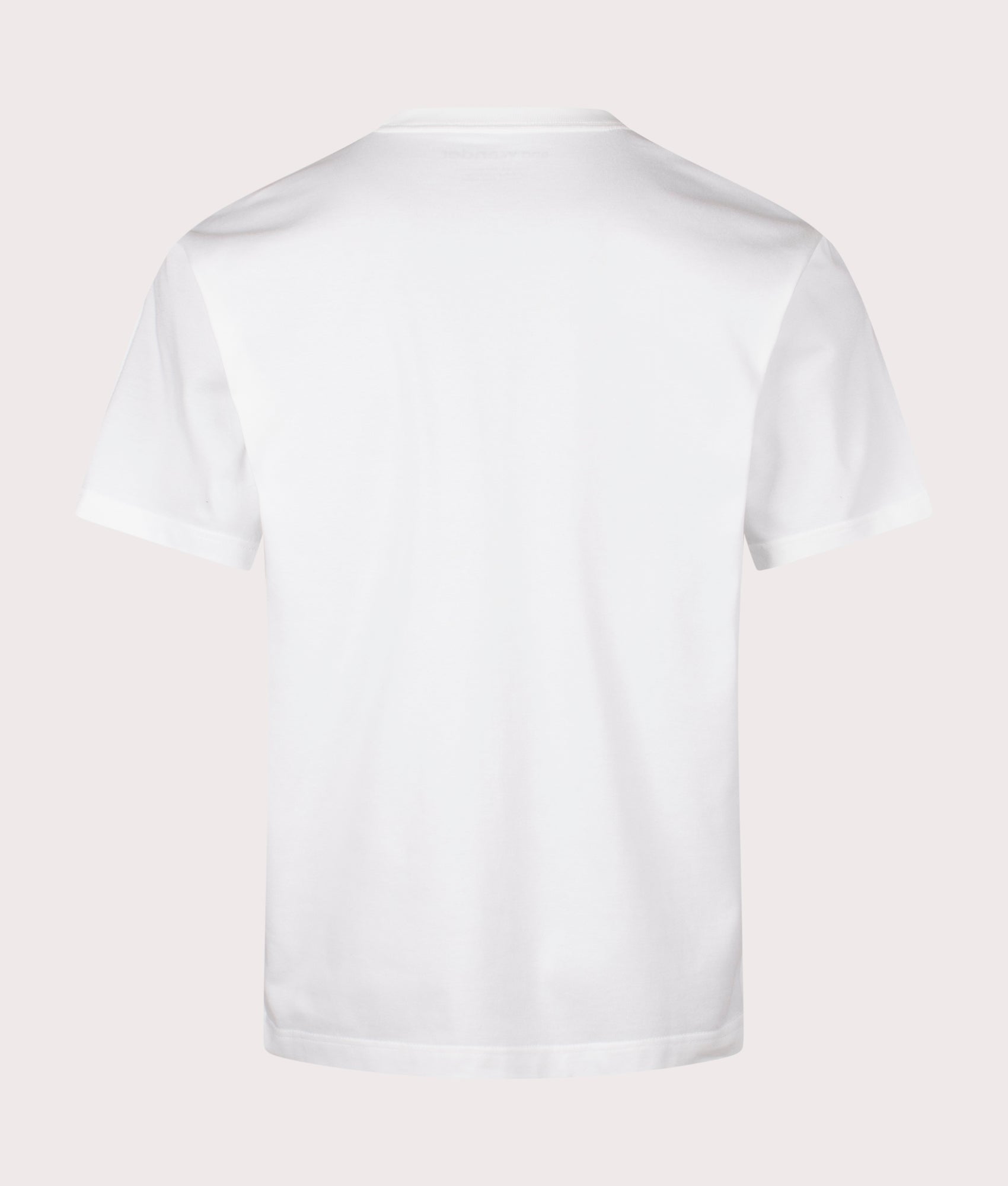 and wander Pocket T-Shirt in Off White . Shot at EQVVS. Back shot 