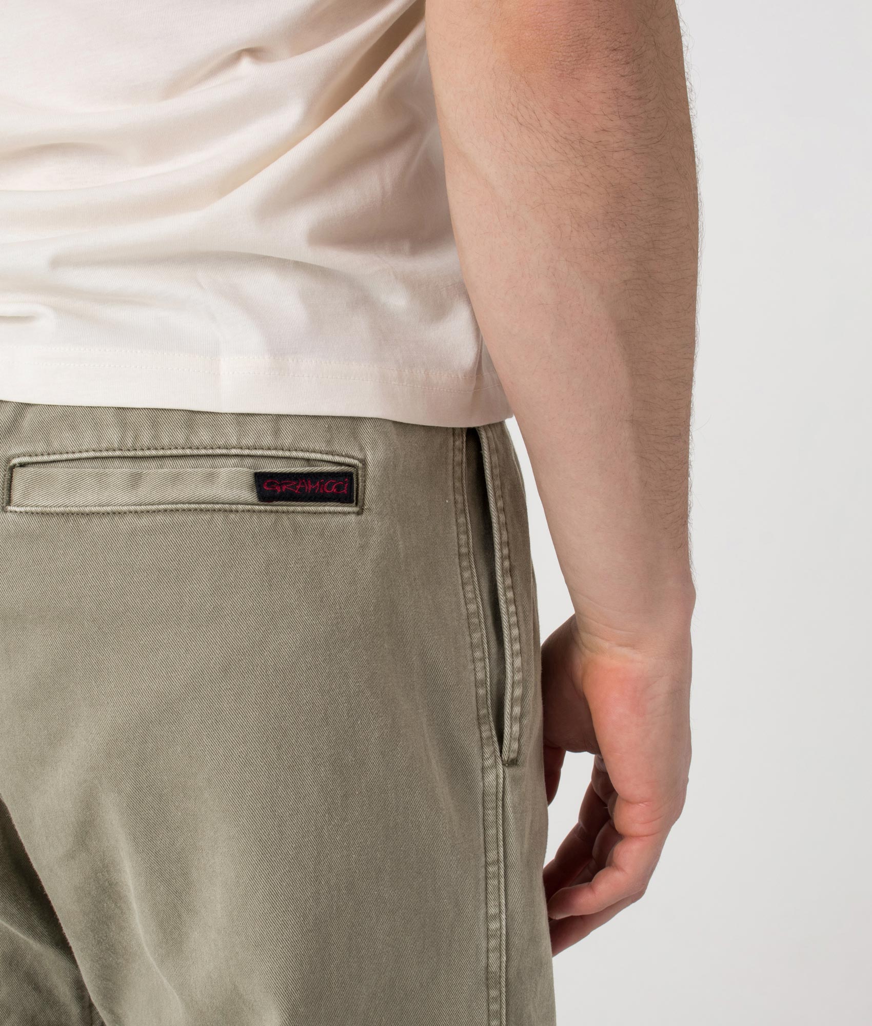 Straight Fit Gramicci Pants. Shot by EQVVS. Detail back shot.