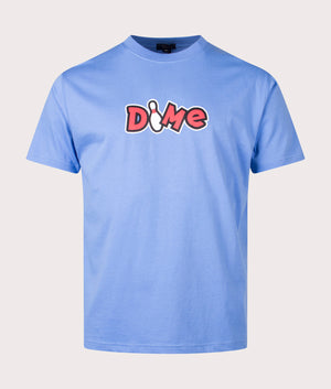 Munson T-Shirt in True Blue by Dime MTL. EQVVS Front Angle Shot.