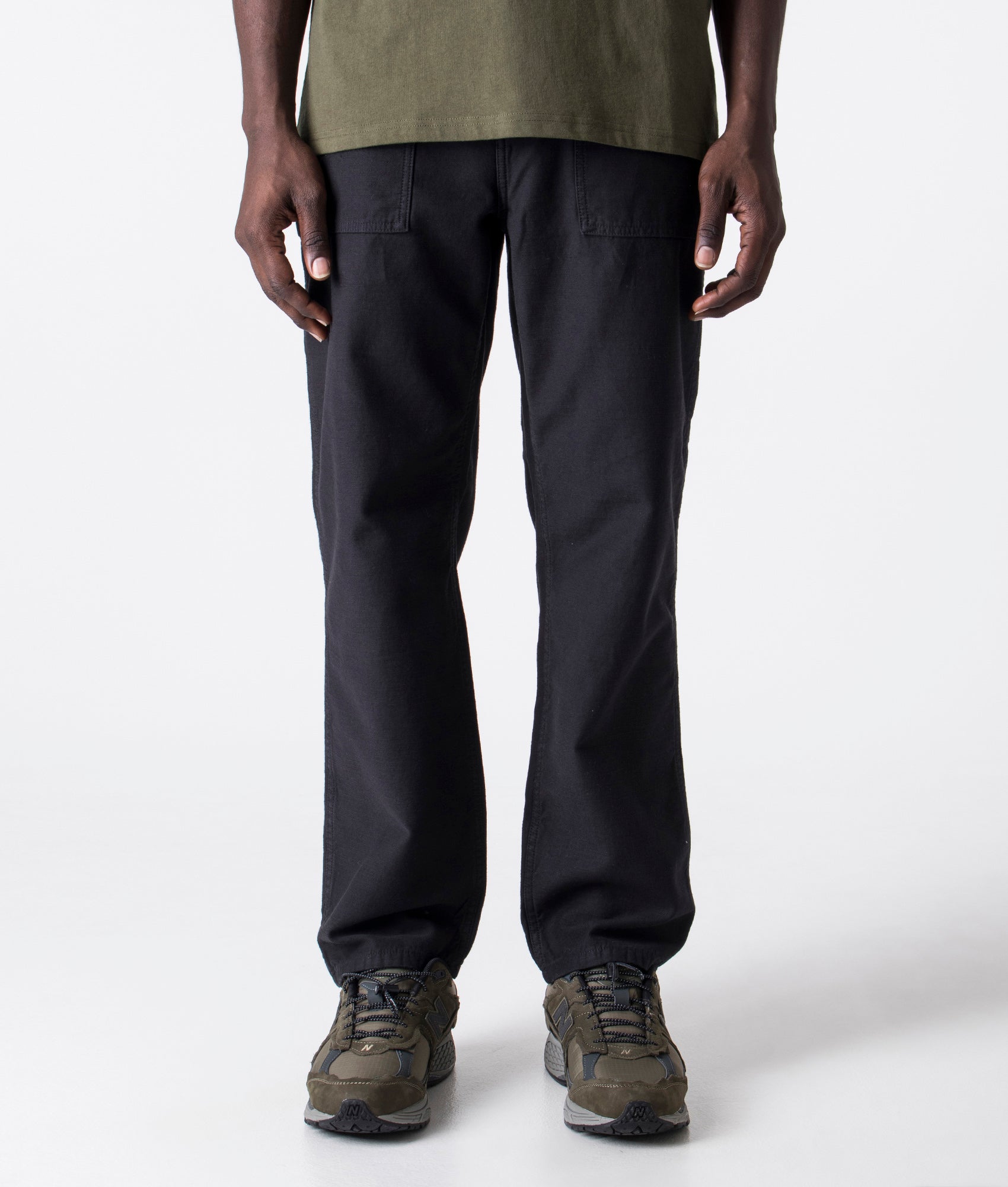 Fatigue Pants, Black, Stan Ray, EQVVS, Front