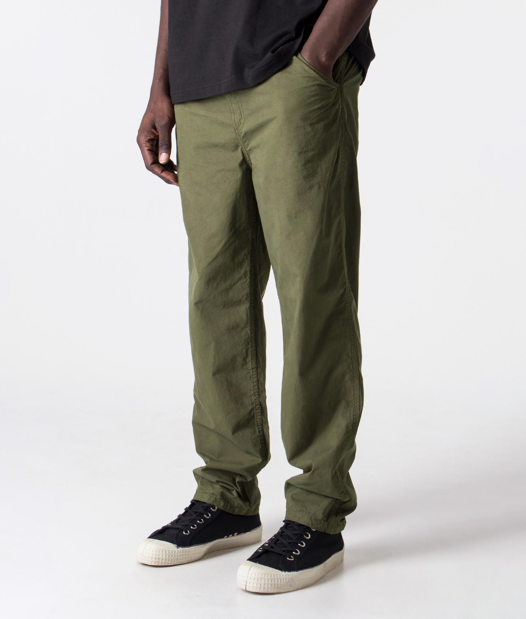 Stan Ray Rec Pants, Olive Poplin, EQVVS, Angle