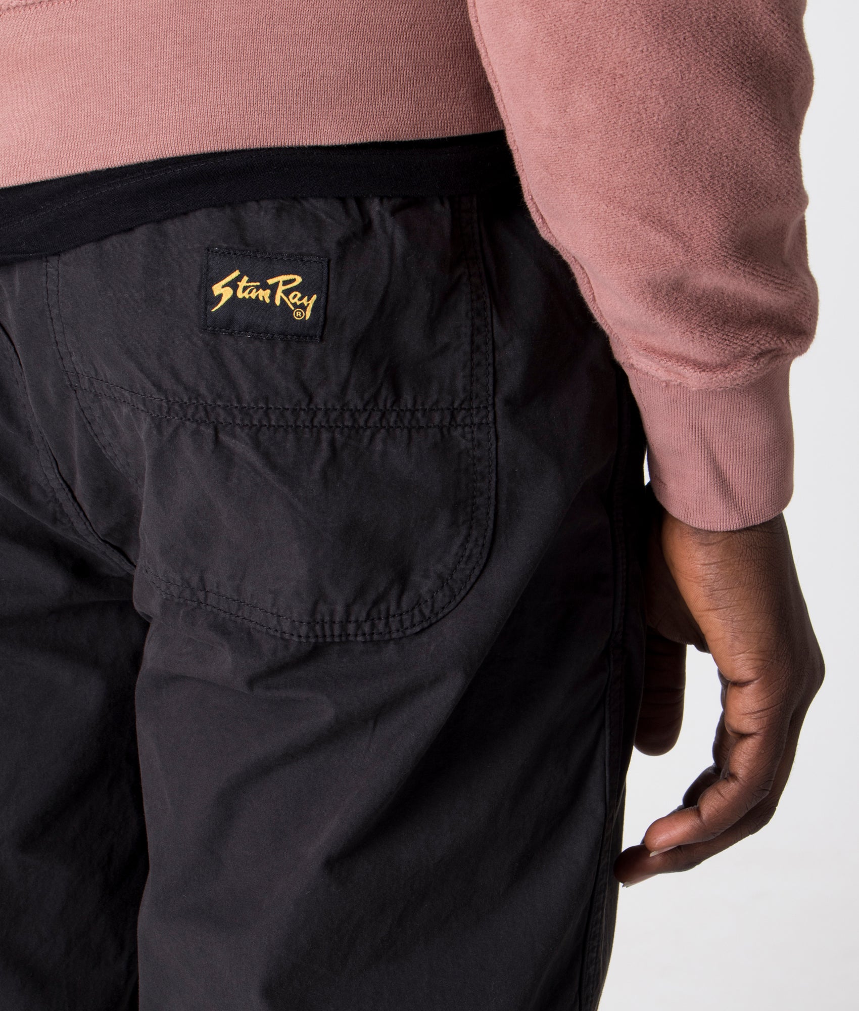 Stan Ray Rec Pants Black Poplin, EQVVS, Front