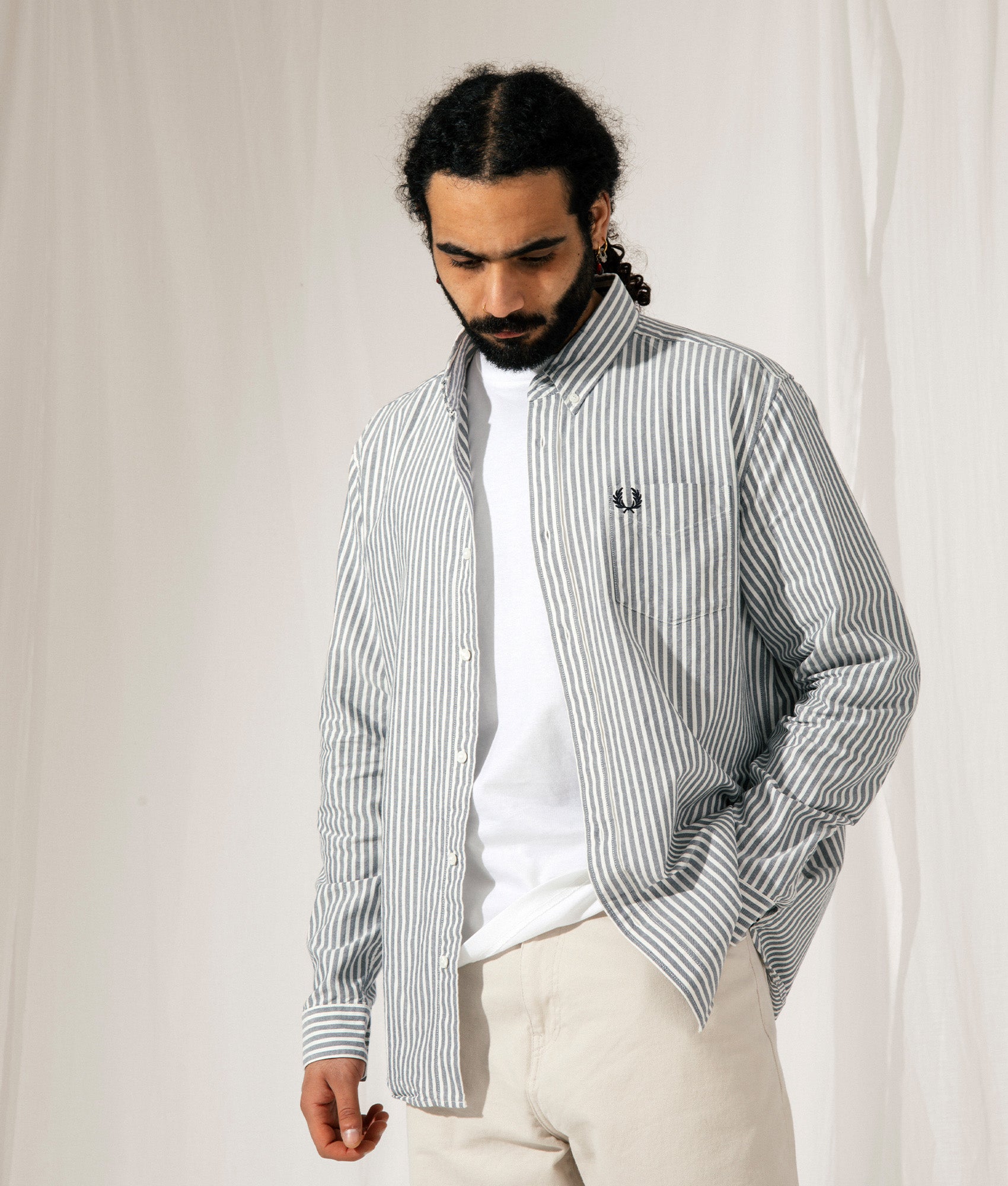 Shirt Oxford Stripe perry fred し*お様 Tennis EQVVS | Perry Fred | Blue トップス