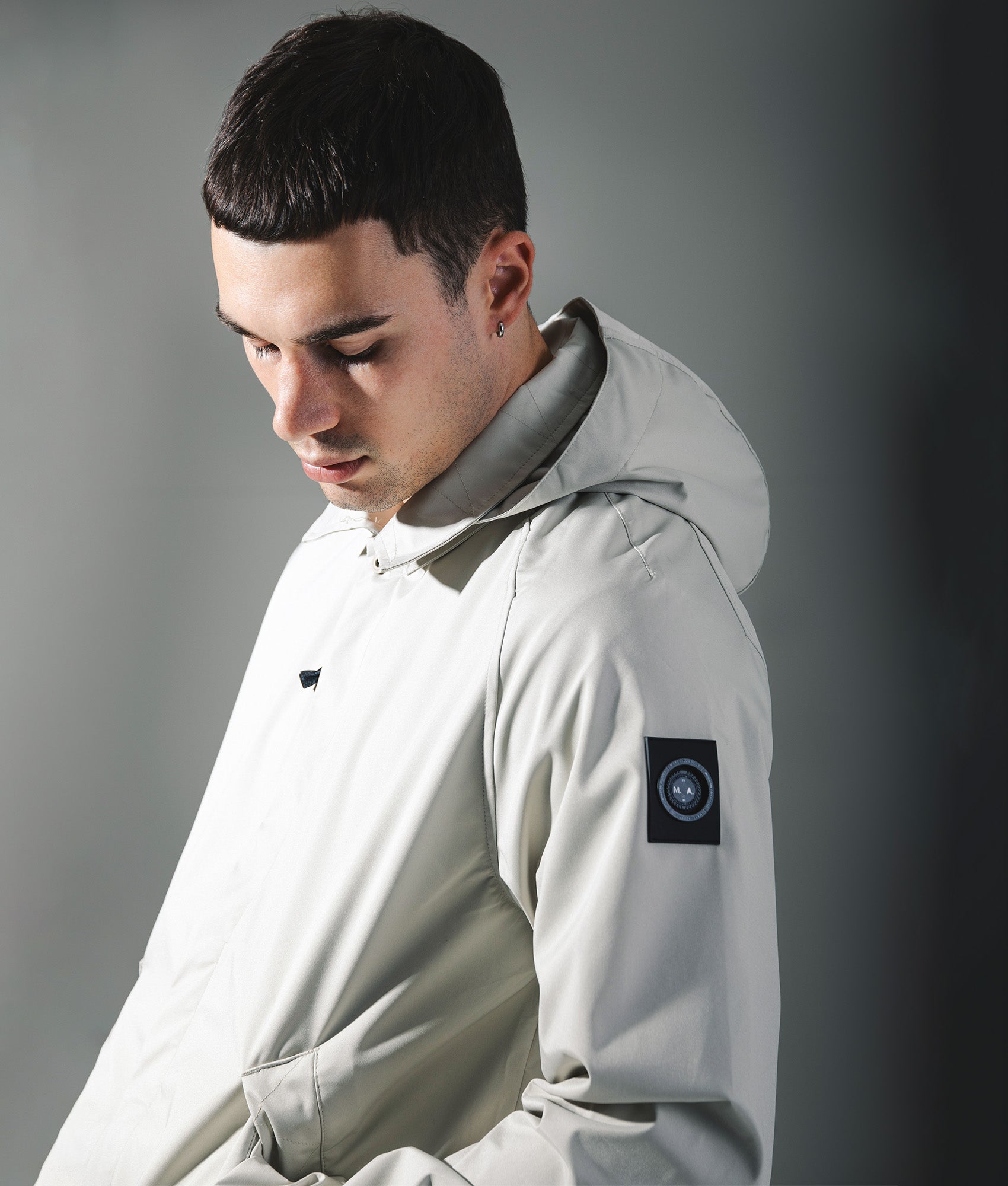 Brunswick Trench Coat by Marshall Artist in Stone. Shot by EQVVS. Campaign Shot.