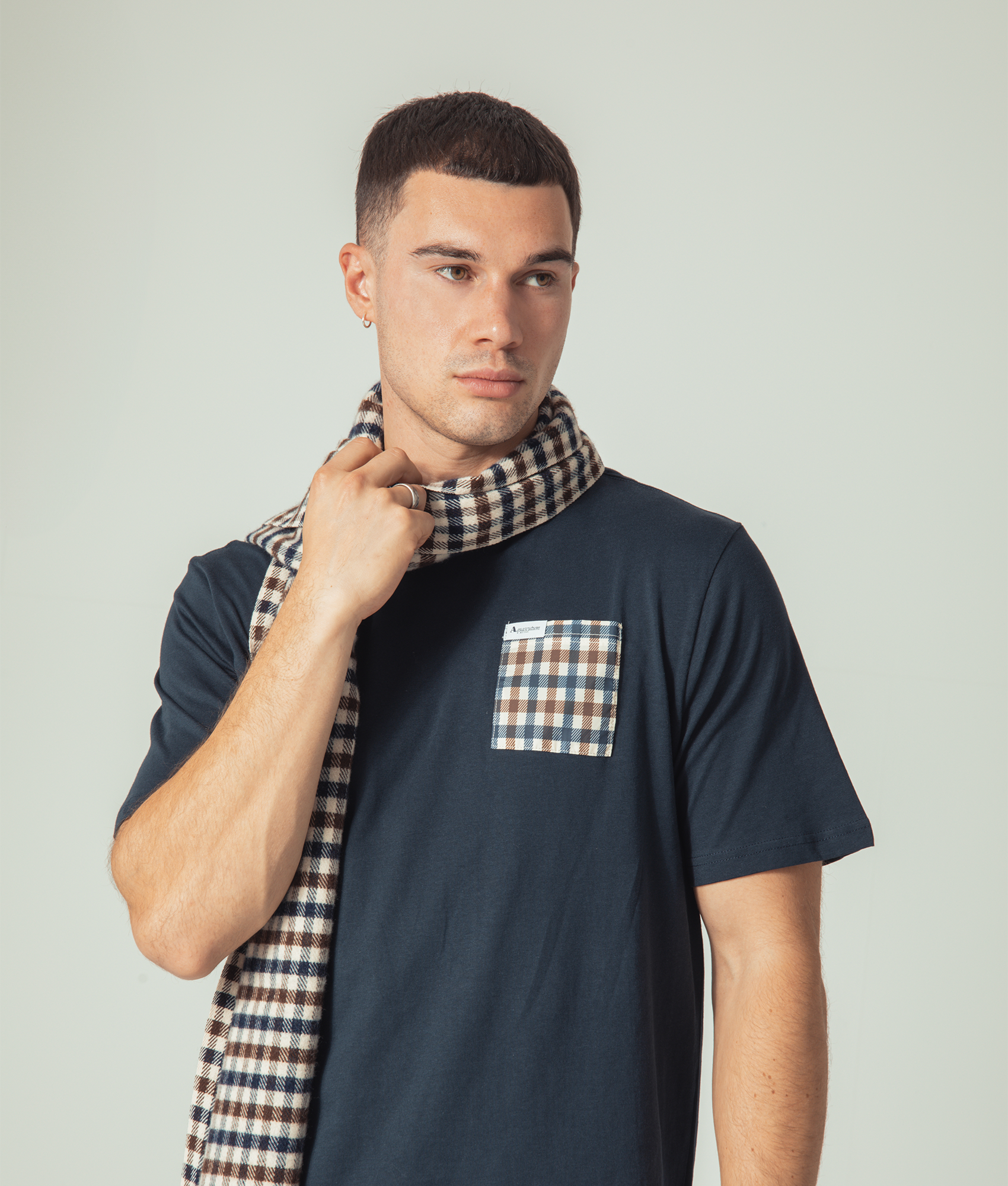 Active Check Pocket T-Shirt