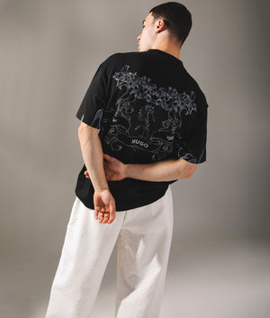 Duarms T-Shirt by Hugo in Black. Shot by EQVVS. Campaign shot.
