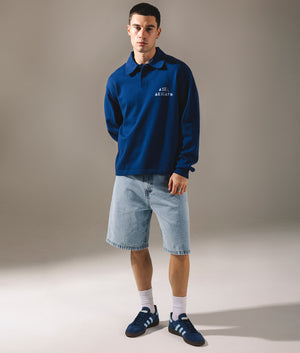 Ash Polo Sweatshirt by Axel Arigato. Shot by EQVVS. Campaign shot.