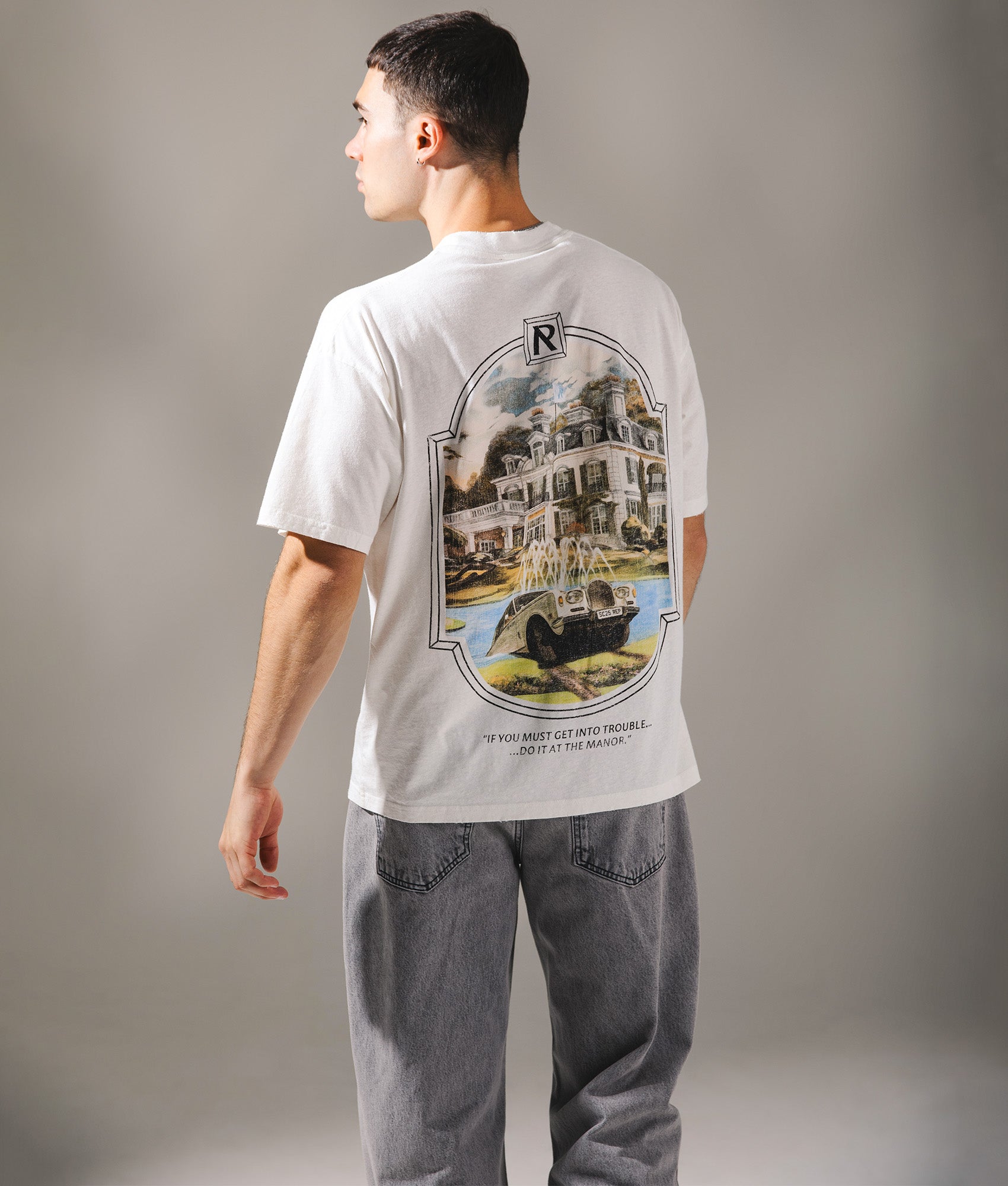 Revere Manor T-Shirt by Represent. Shot by EQVVS. Campaign Shot.