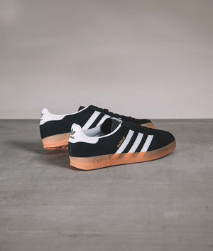 adidas Originals Gazelle Trainers in Core Black/White | EQVVS Menswear adidas Originals Gazelle Trainers in Core Black/White | EQVVS Menswear