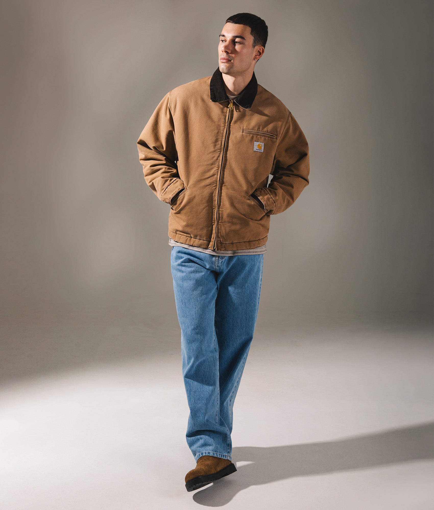 OG Detroit Jacket by Carhartt WIP. Shot by EQVVS. Campaign shot.