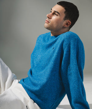Relaxed Fit Curtis Jumper in Tangled Angelite | Carhartt WIP | Shot at EQVVS | Campaign shot 