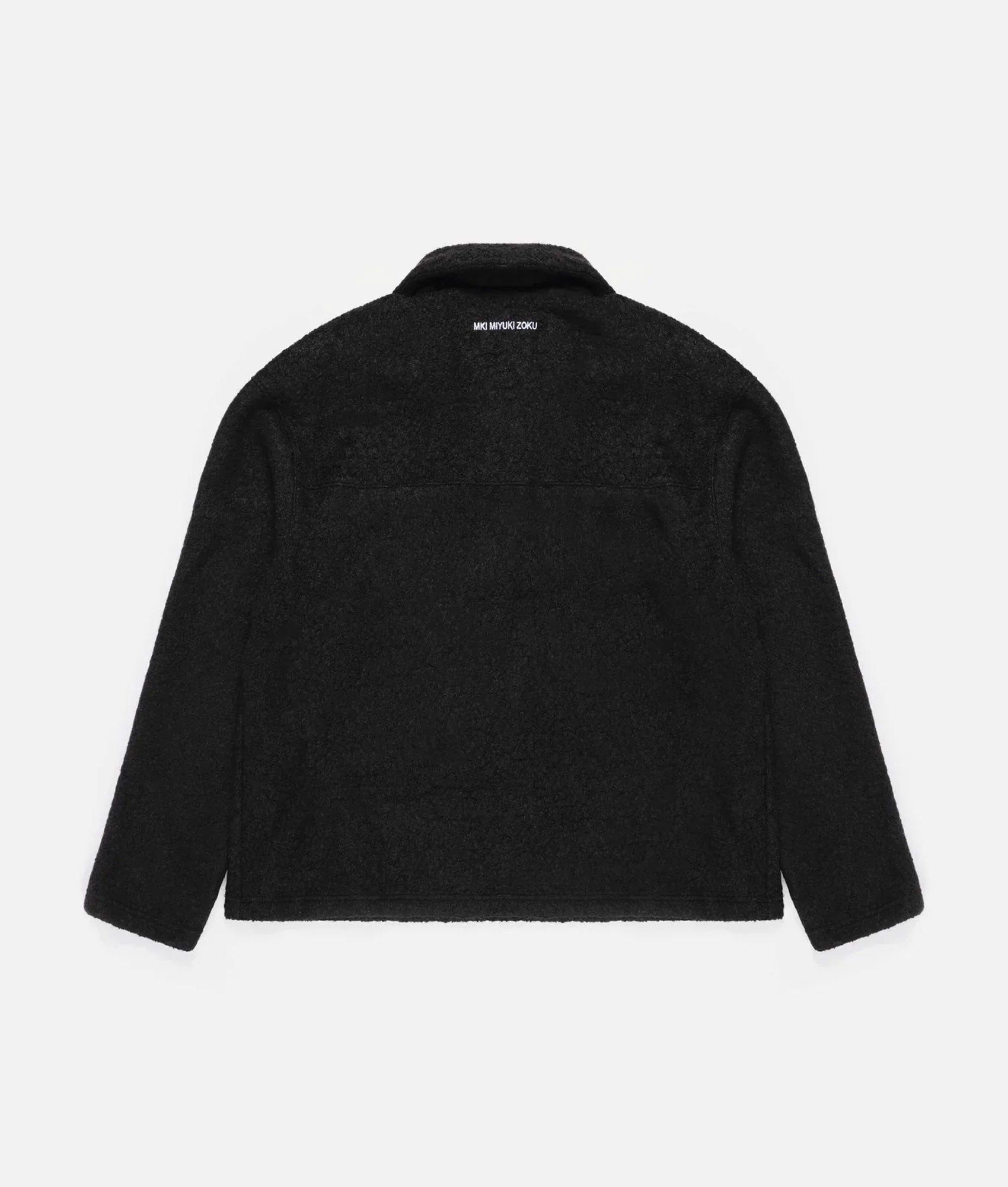 Oversized Fit Boucle Quarter Zip Overshirt