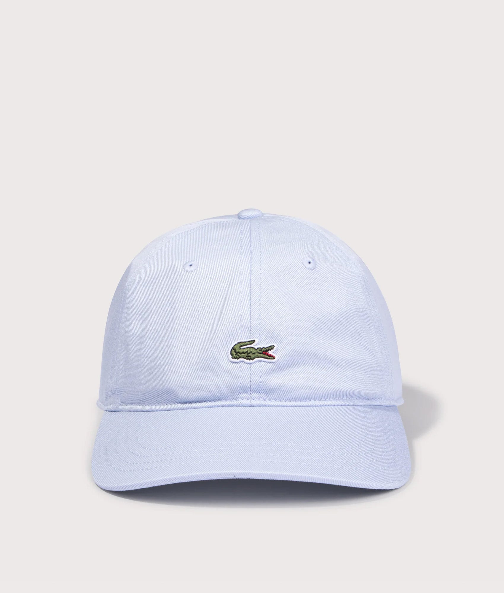 Lacoste Logo cap in Phoenix Blue at EQVVS Menswear. Front shot.