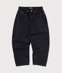 Baggy Denim Pants: Pitch Black 