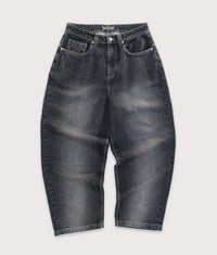 Baggy Denim Pants: Flint Grey 
